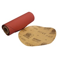 600 Grit, 6" Dia Adhesive-Back Sandpaper, Roll of 25